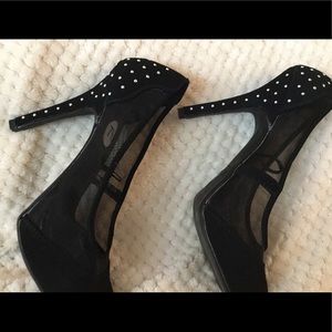 Madeline Girl Black Heeled Pump